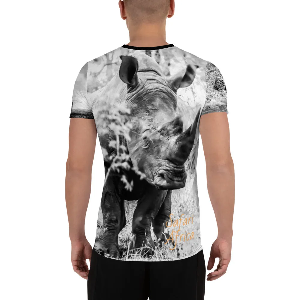 Safari Africa All-Over Print Men's Athletic T-shirt