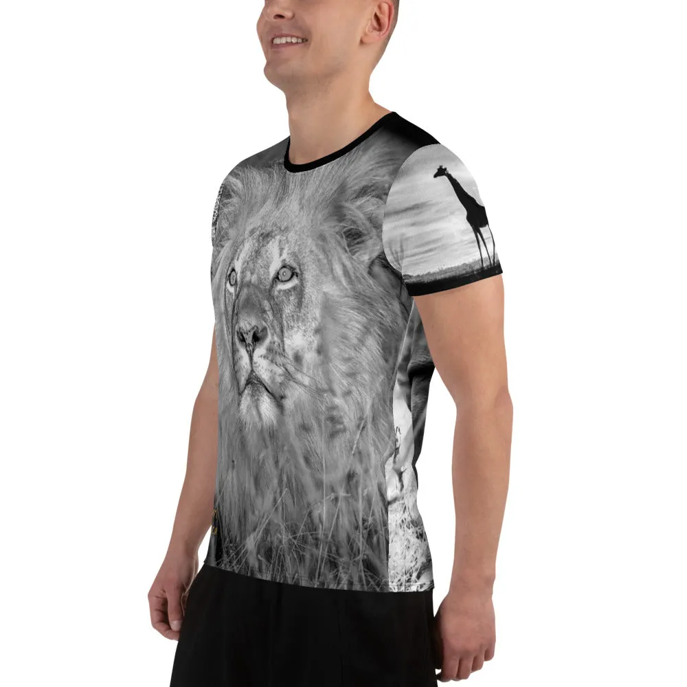Safari Africa All-Over Print Men's Athletic T-shirt
