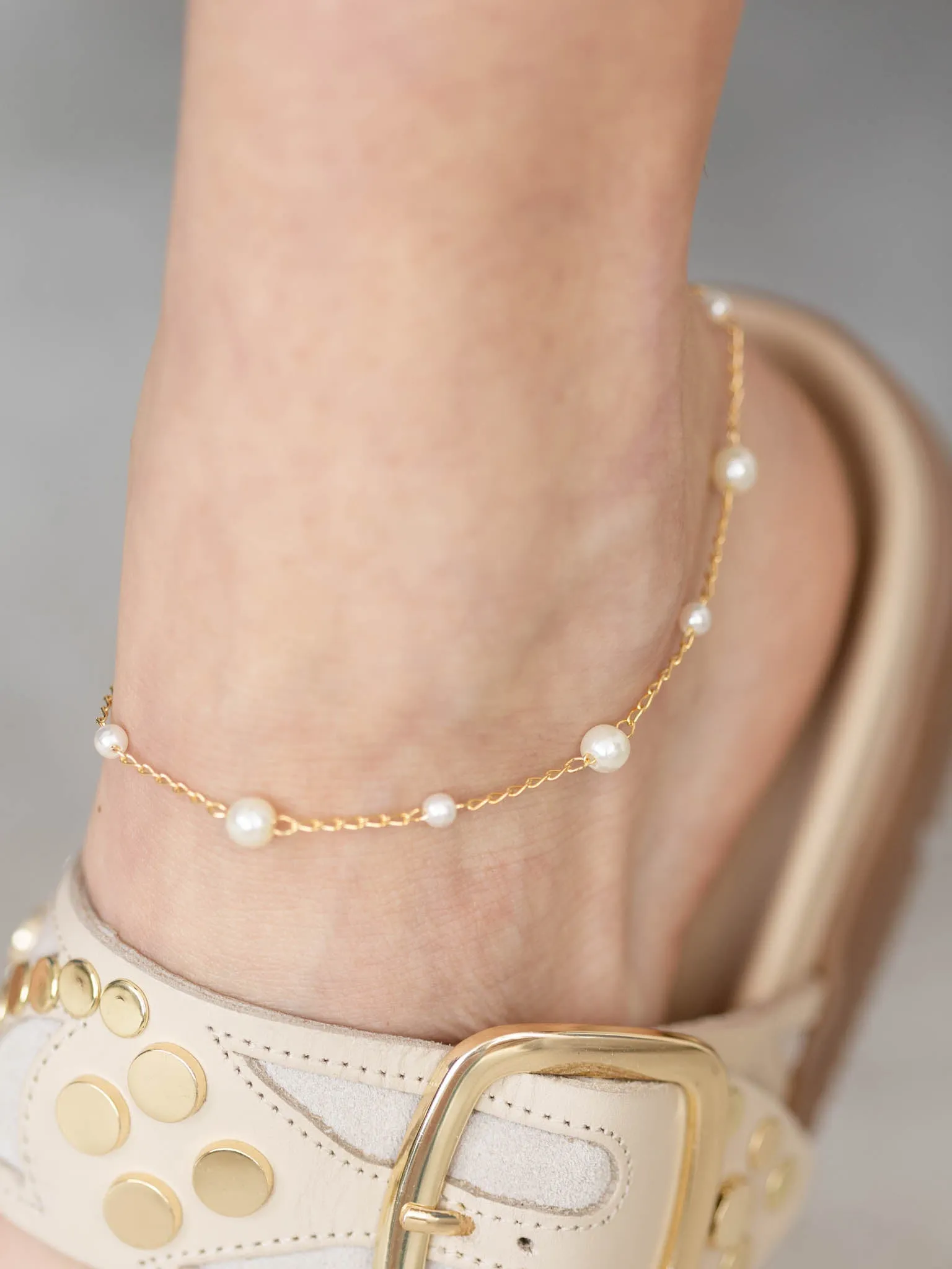 Sahira Kalani Pearl Anklet