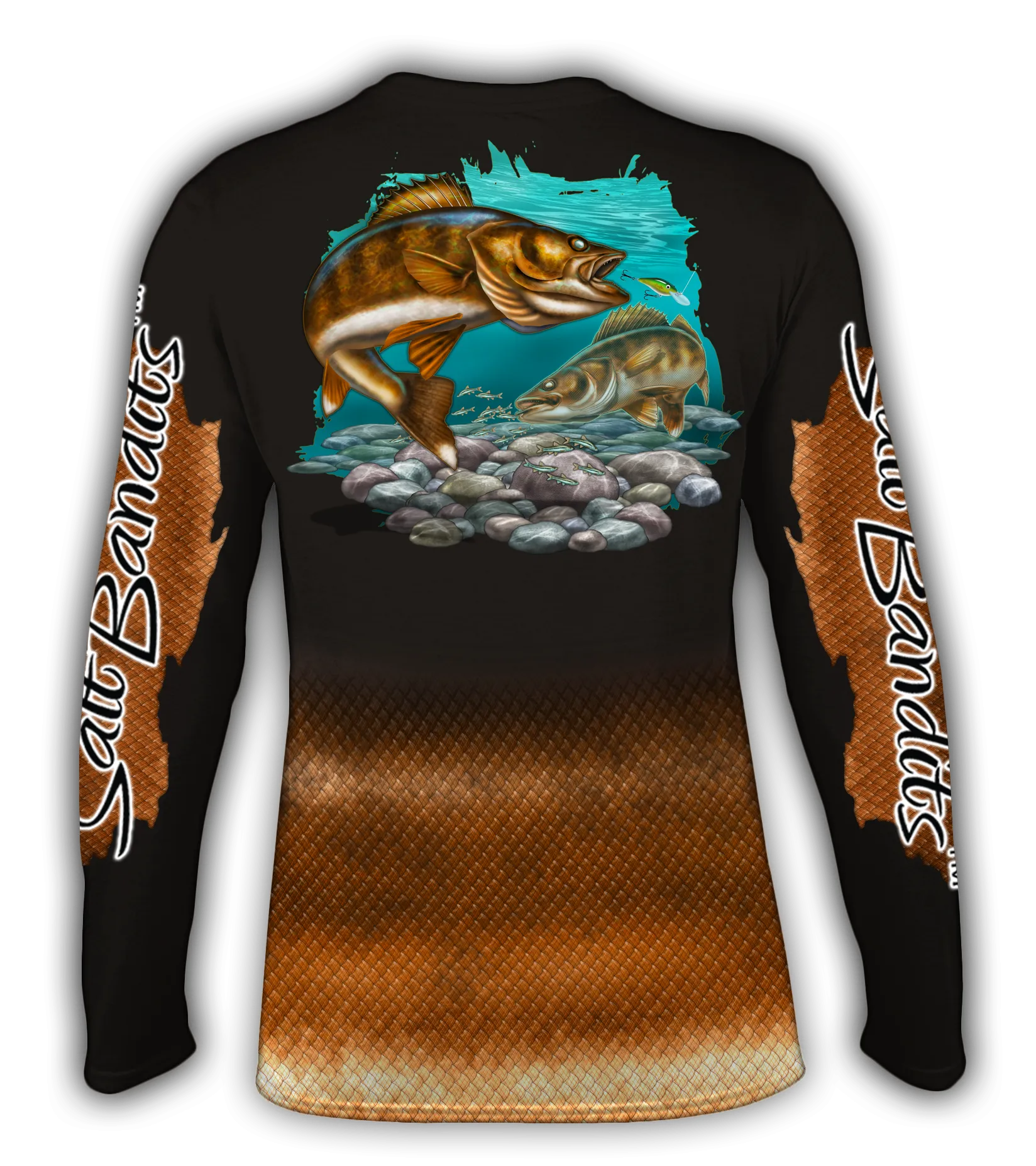 Salt Bandits™ Walleye Performance Long Sleeve T-shirt