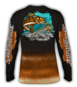 Salt Bandits™ Walleye Performance Long Sleeve T-shirt
