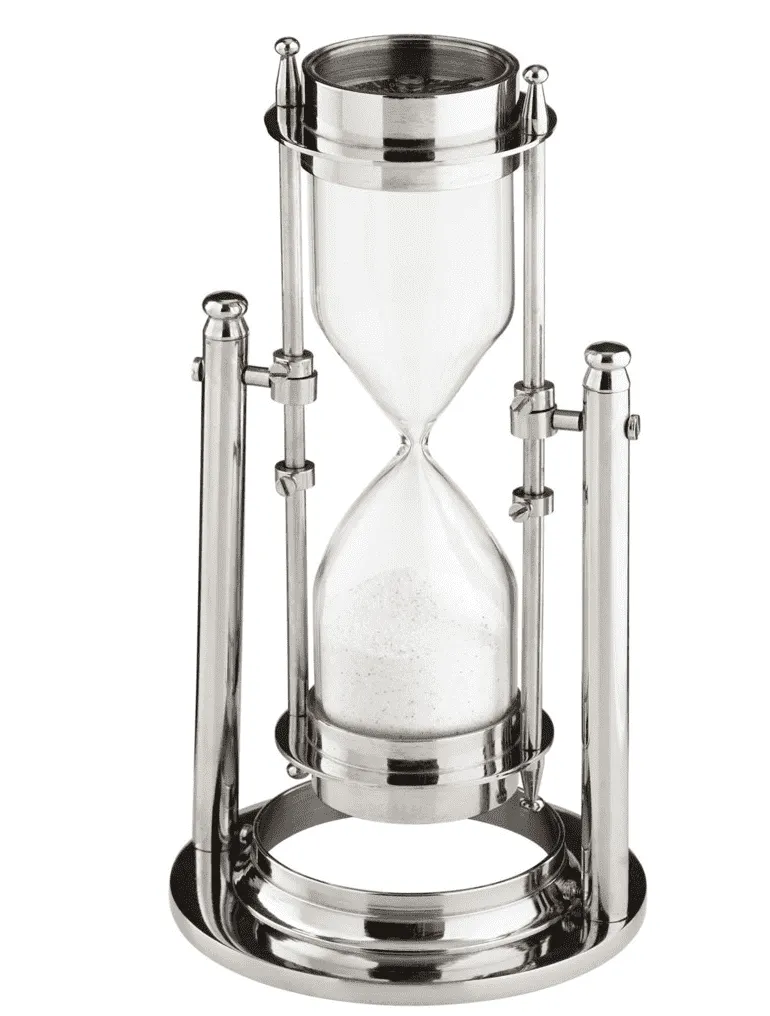Sands of Time Nickel Hour Glass