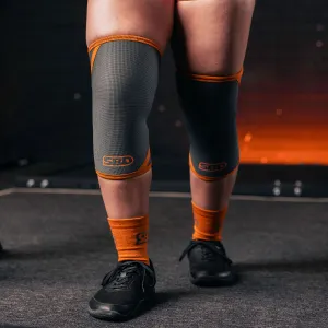 SBD Forge Range 7mm Powerlifting Knee Sleeves - Grey