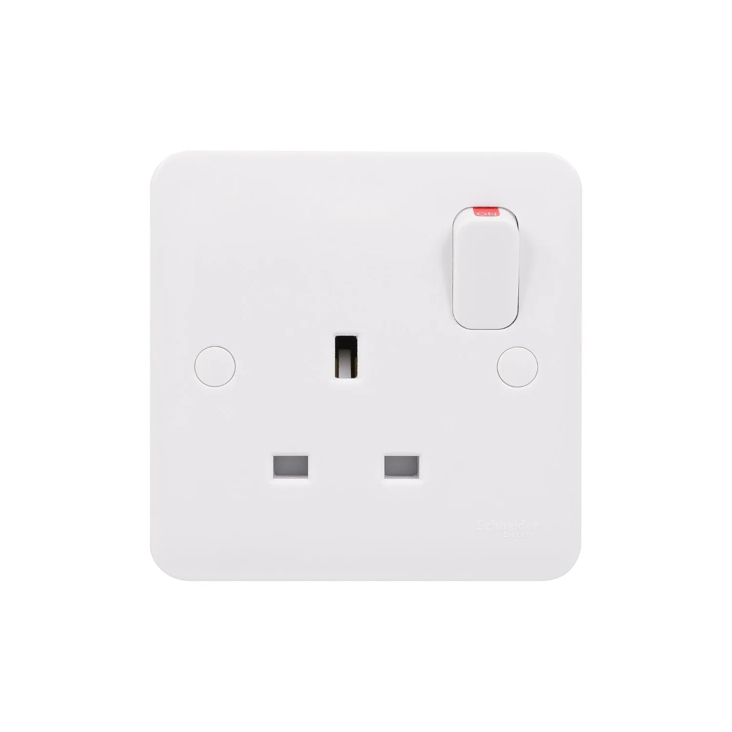 Schneider Electric GGBL3010D Lisse White Moulded 13A DP 1G Switched Socket