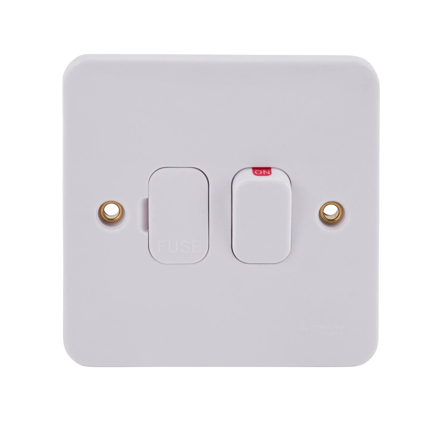 Schneider Electric GGBL5011 Lisse White Moulded 13A DP Switched Fused Connection Unit with LED Indicator