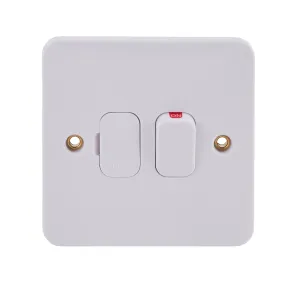 Schneider Electric GGBL5011 Lisse White Moulded 13A DP Switched Fused Connection Unit with LED Indicator