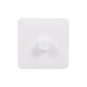 Schneider Electric GGBL6011CS Lisse White Moulded 1G 1-Way 250W/VA Mains & Low Voltage Dimmer Switch