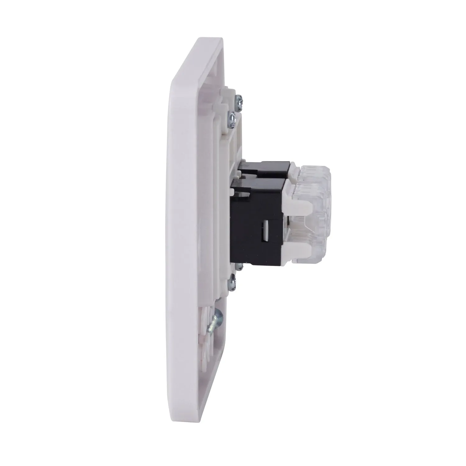Schneider Electric GGBL7072C6 Lisse White Moulded Twin RJ45 CAT6 Data Socket