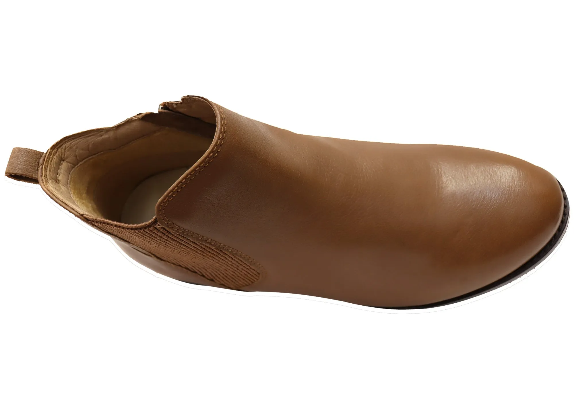 Scholl Orthaheel Trinity Womens Comfort Supportive Leather Ankle Boots