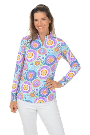 Seafoam Leona Mandala UPF50  Sun Shirt
