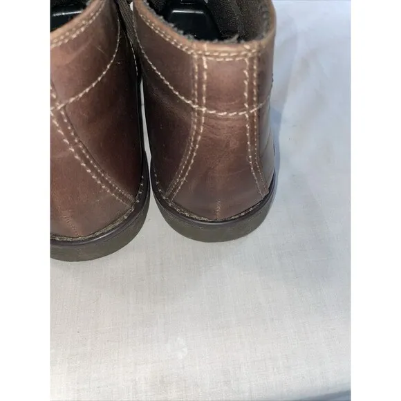 Sebago Chukka Boots Mens Size 11 M Brown Leather Lace Up Round Toe