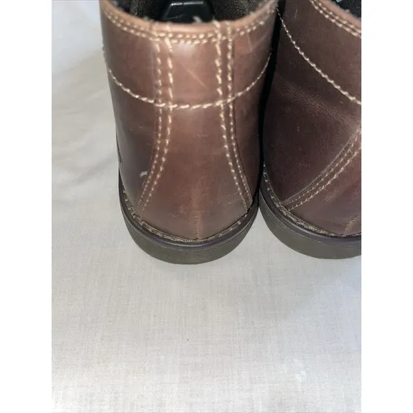 Sebago Chukka Boots Mens Size 11 M Brown Leather Lace Up Round Toe