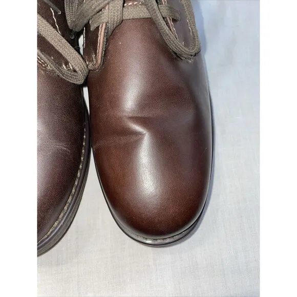 Sebago Chukka Boots Mens Size 11 M Brown Leather Lace Up Round Toe