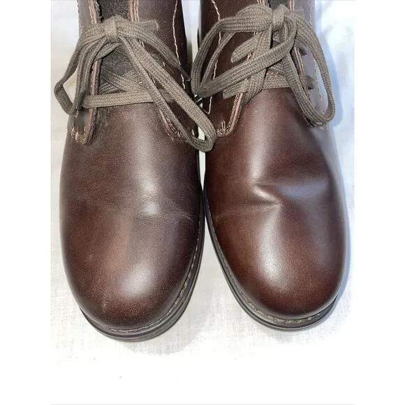 Sebago Chukka Boots Mens Size 11 M Brown Leather Lace Up Round Toe