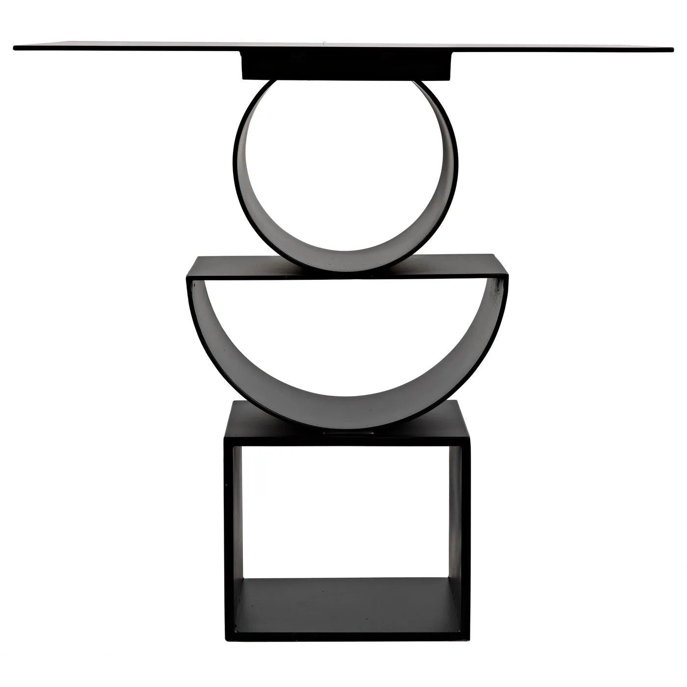 Shape Side Table, Black Steel