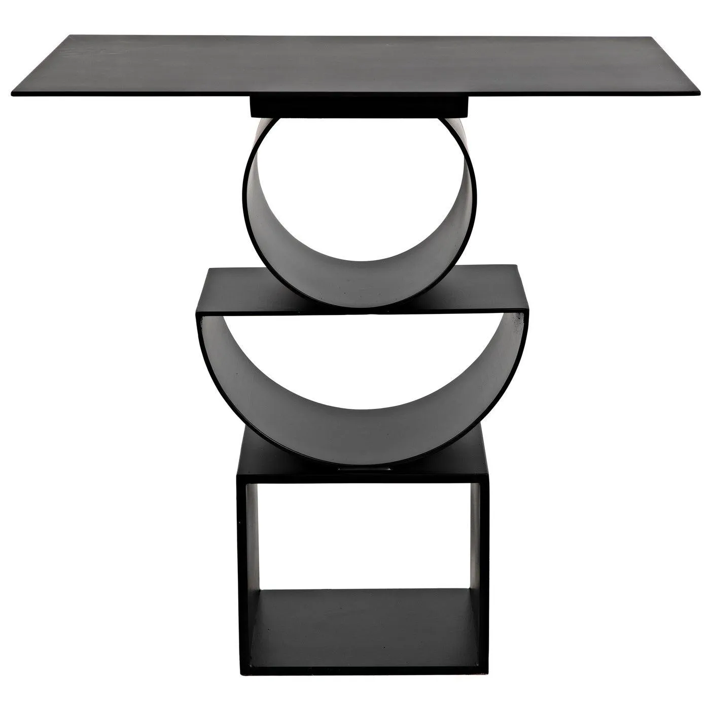 Shape Side Table, Black Steel