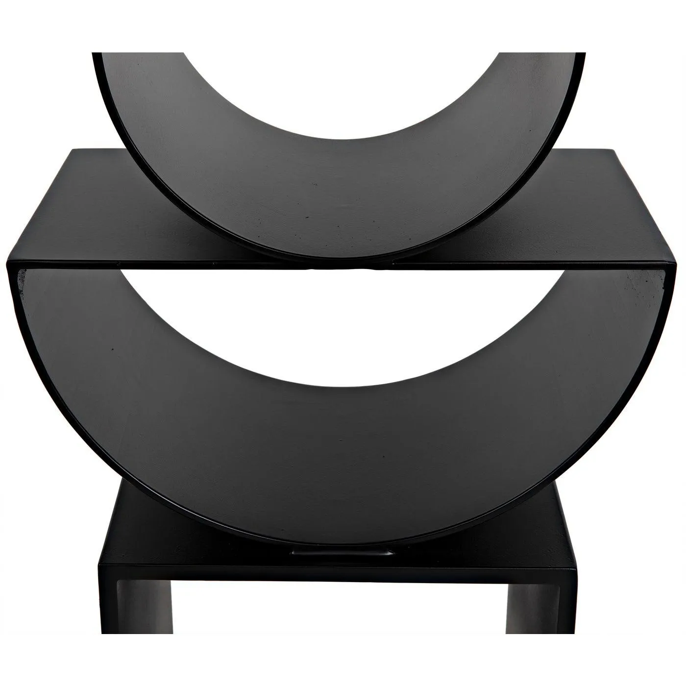 Shape Side Table, Black Steel