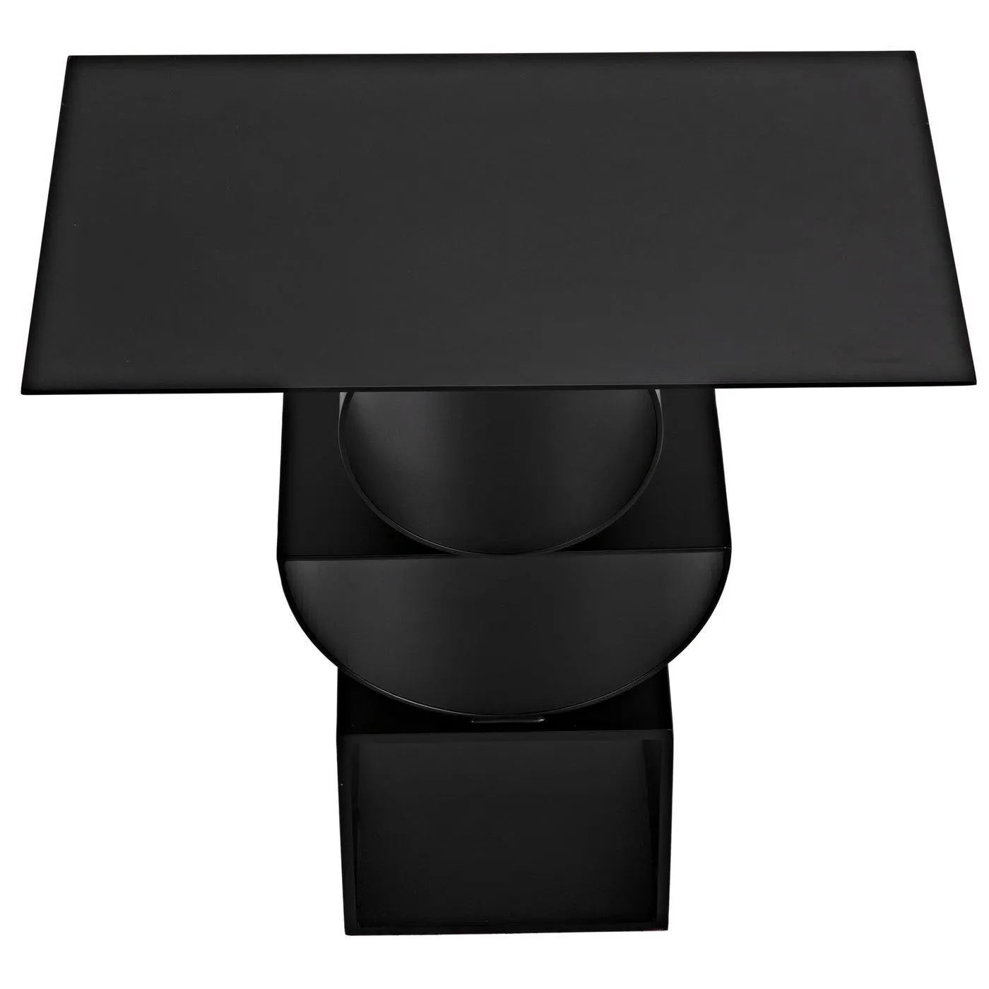 Shape Side Table, Black Steel