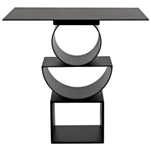 Shape Side Table, Black Steel
