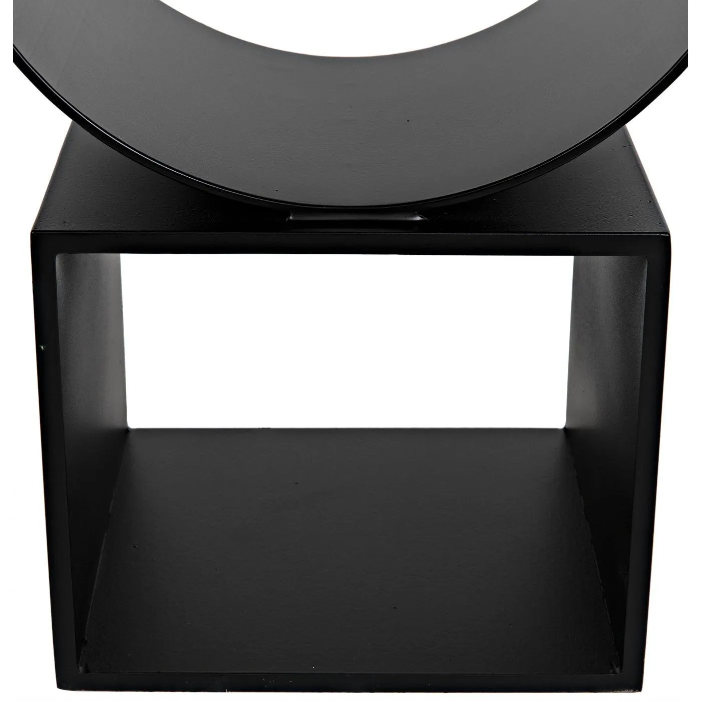 Shape Side Table, Black Steel