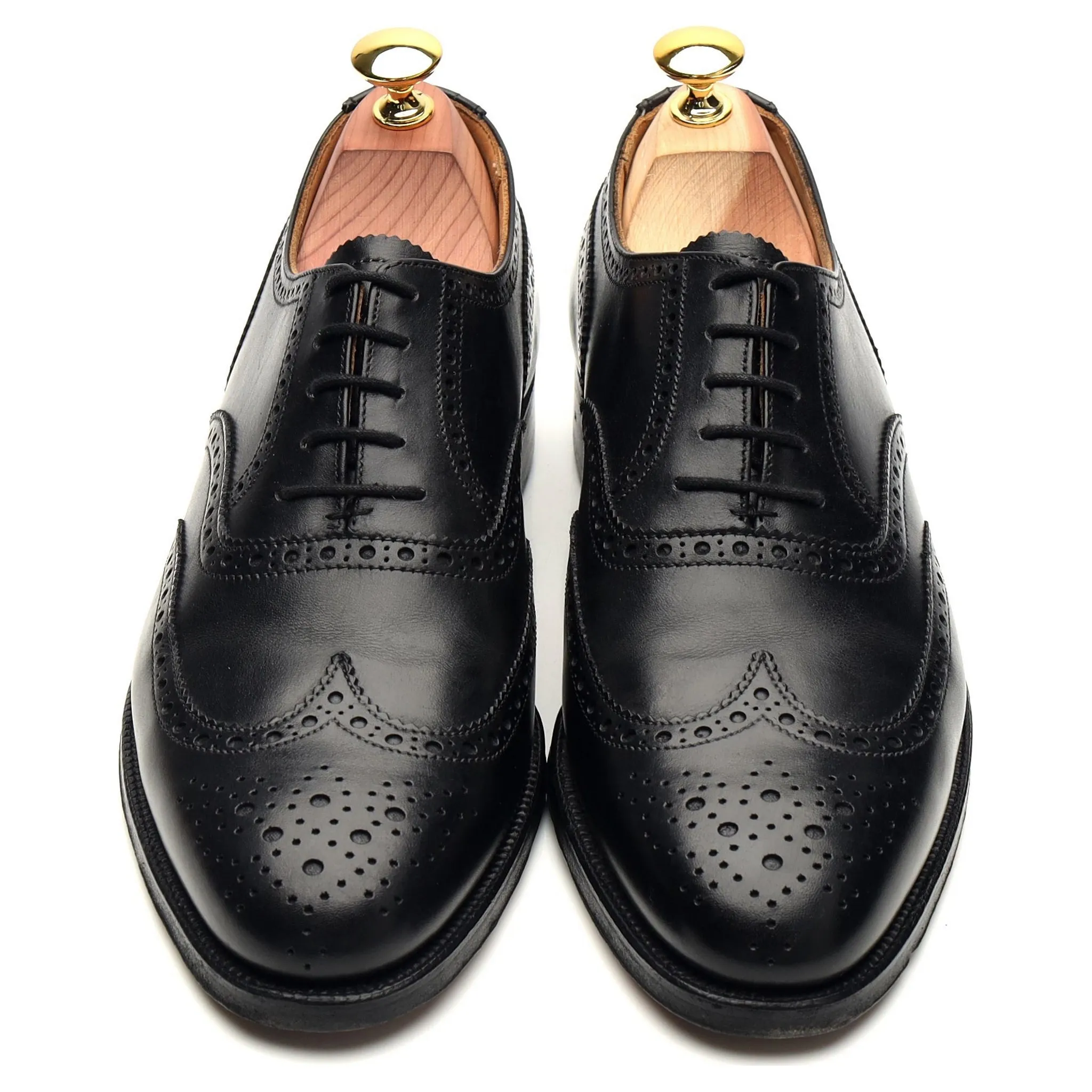 Shipton & Heneage 'Albemarle' Black Leather Oxford Brogues UK 7 E