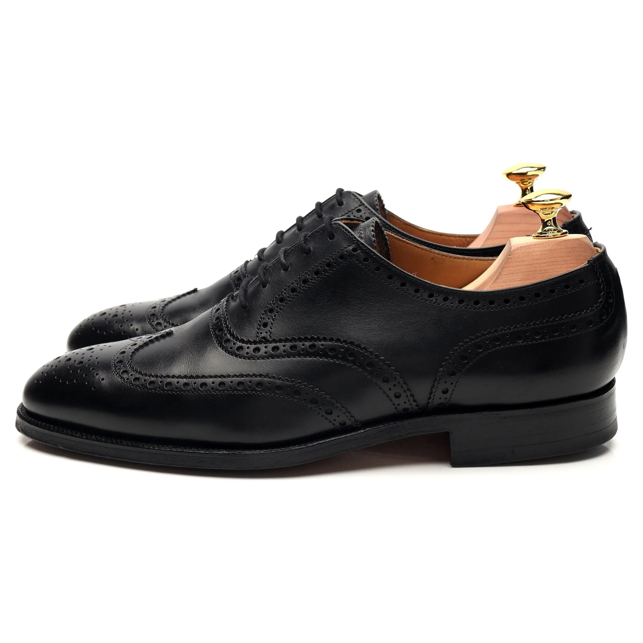 Shipton & Heneage 'Albemarle' Black Leather Oxford Brogues UK 7 E