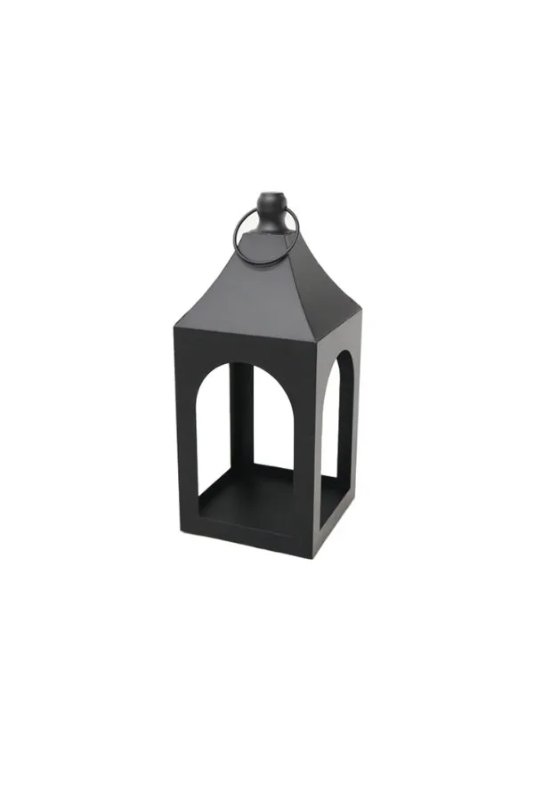 Short Morrocan Lantern - Black