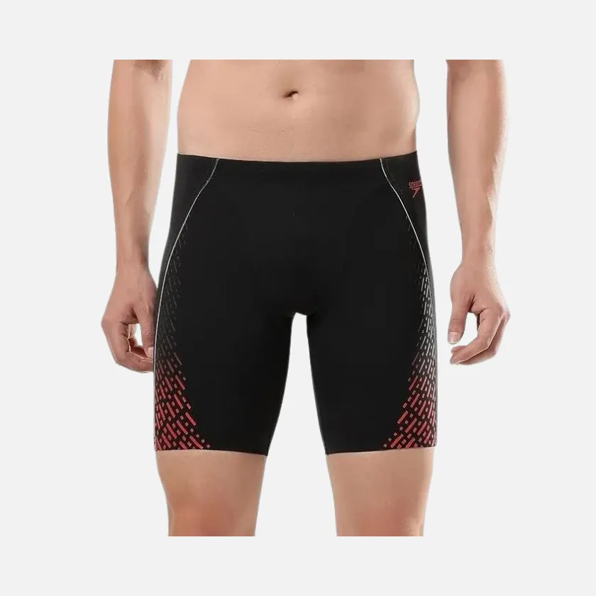 Speedo Eco Endurance Plus Mid Adult Men's Jammer -Black/Fed Red