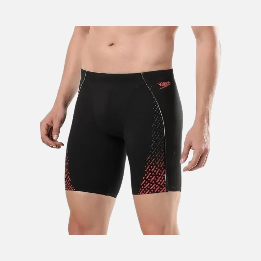 Speedo Eco Endurance Plus Mid Adult Men's Jammer -Black/Fed Red