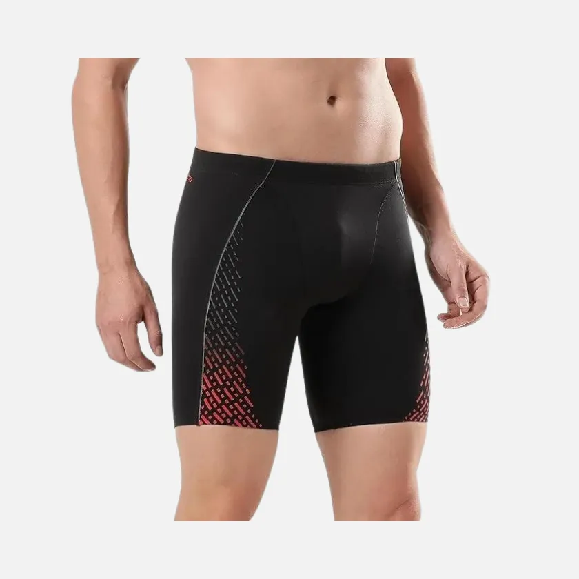 Speedo Eco Endurance Plus Mid Adult Men's Jammer -Black/Fed Red