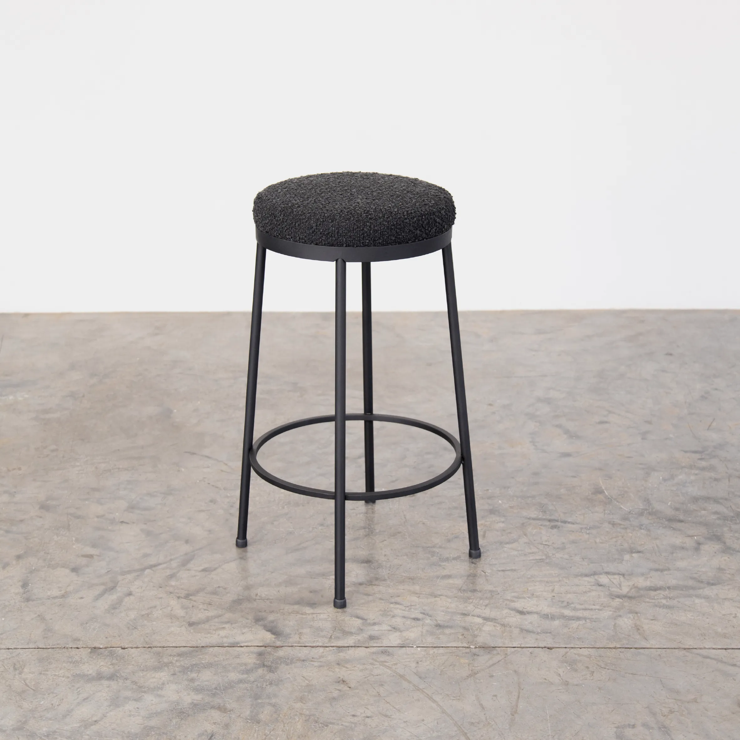 Stockholm Round Kitchen Stool - Midnight