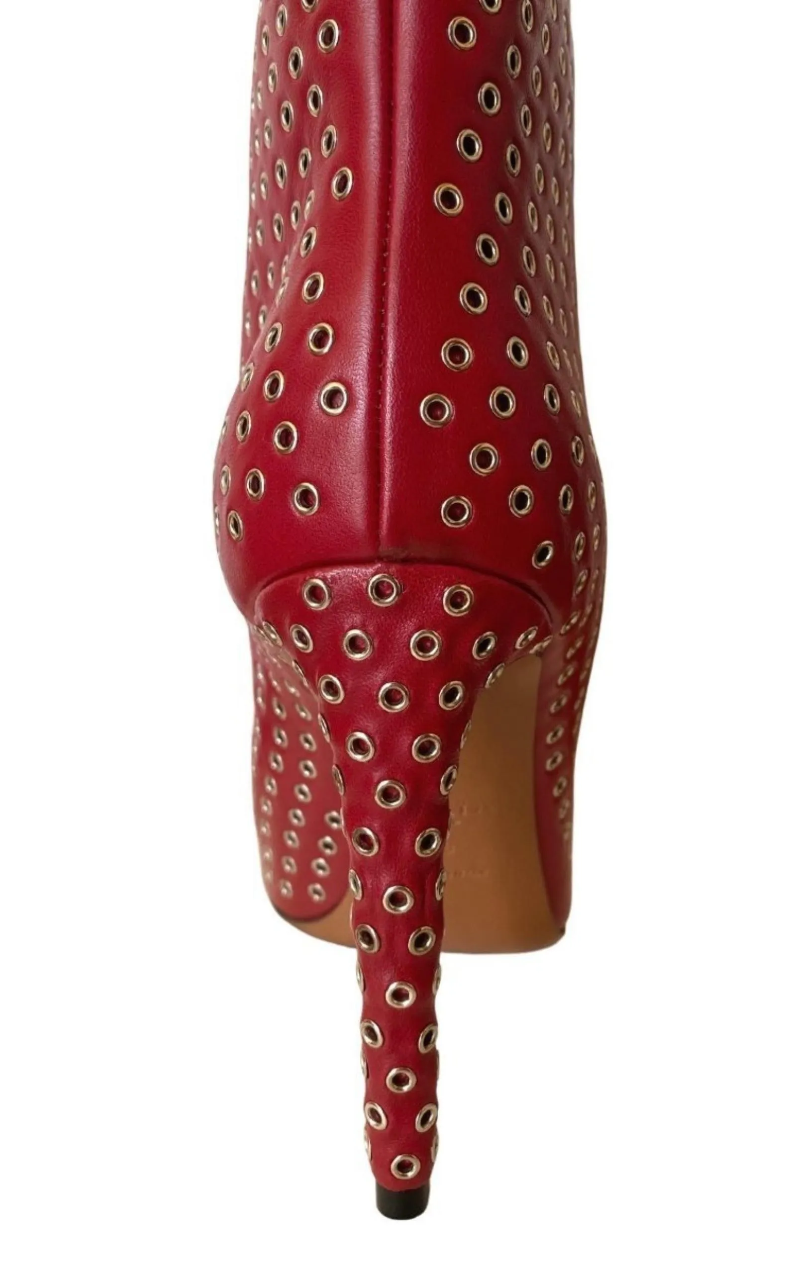 Studded Leather Ankle Boots