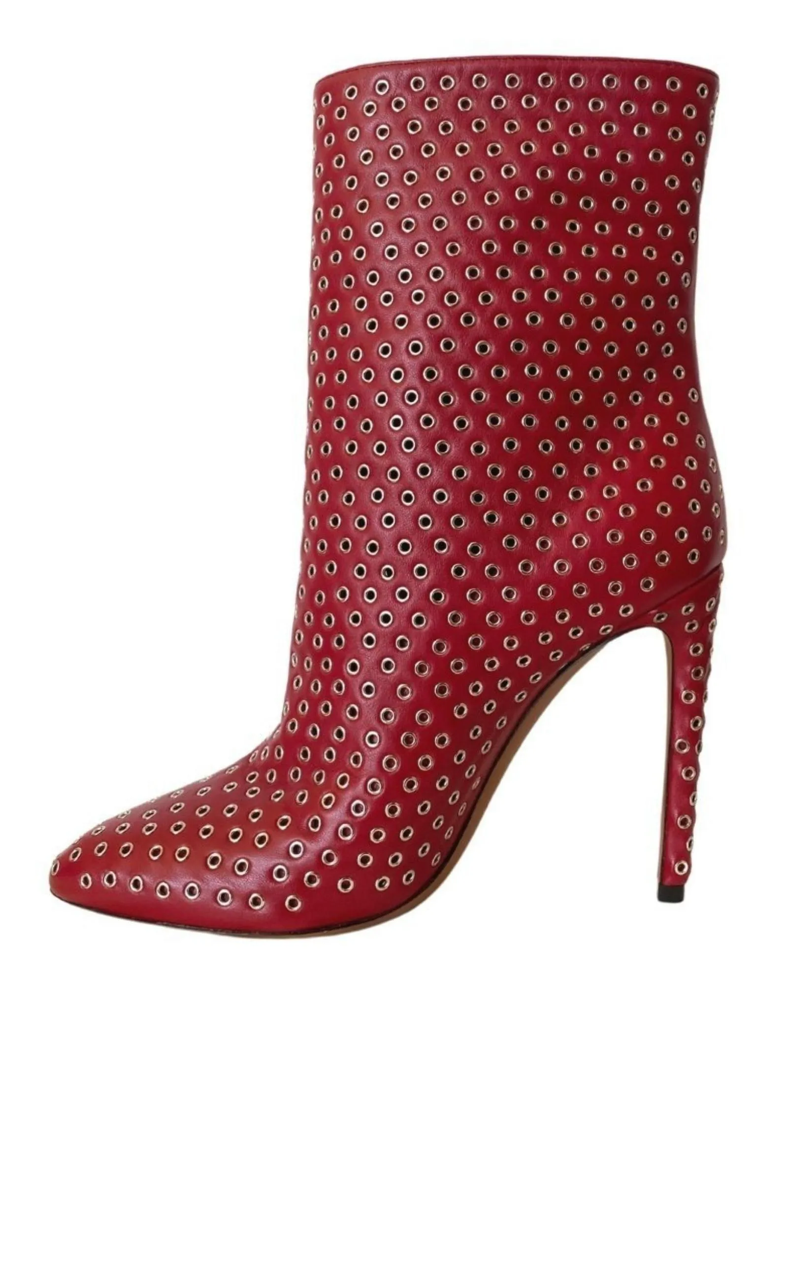 Studded Leather Ankle Boots