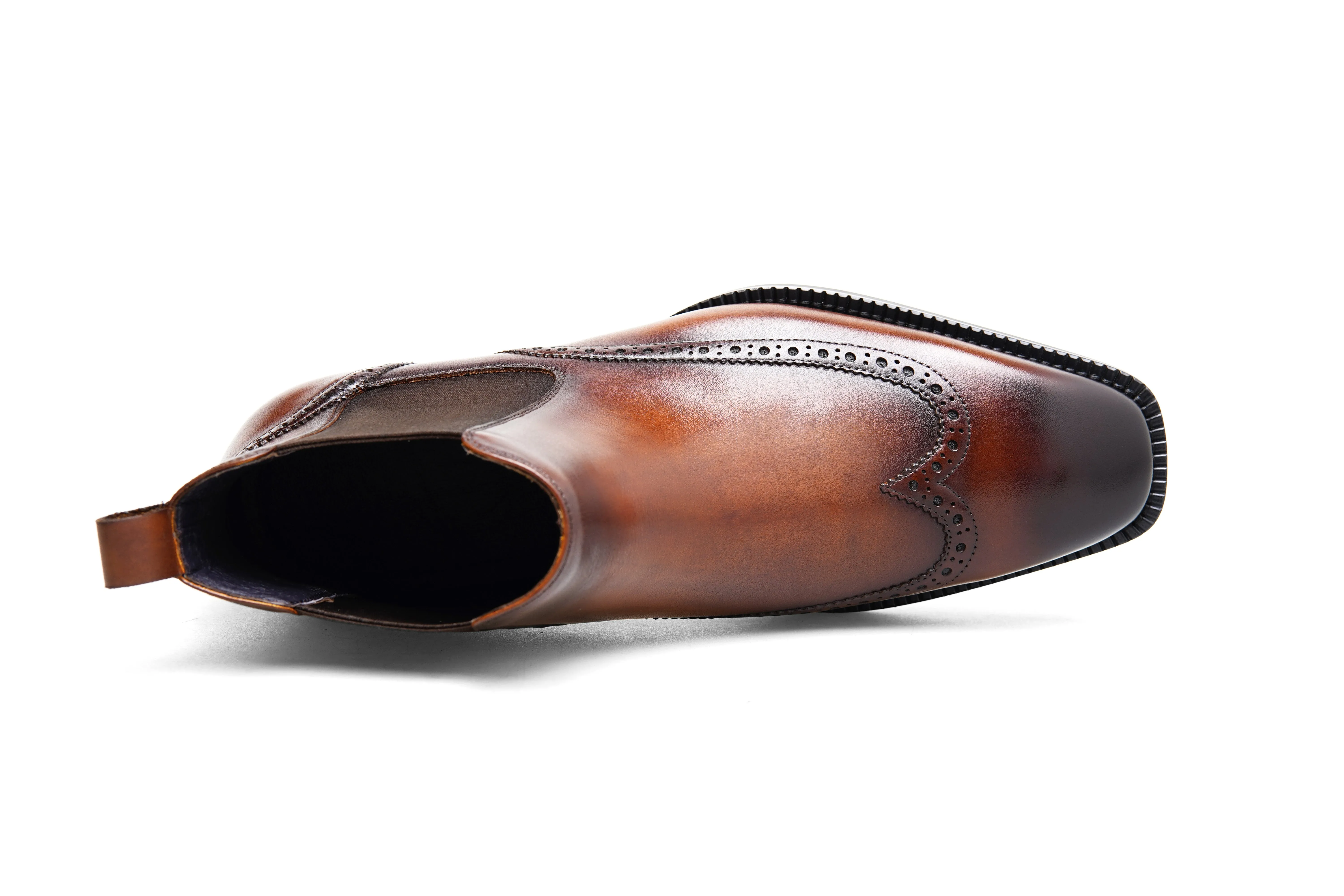 Tailor's Leather Chelsea Brogue Boots