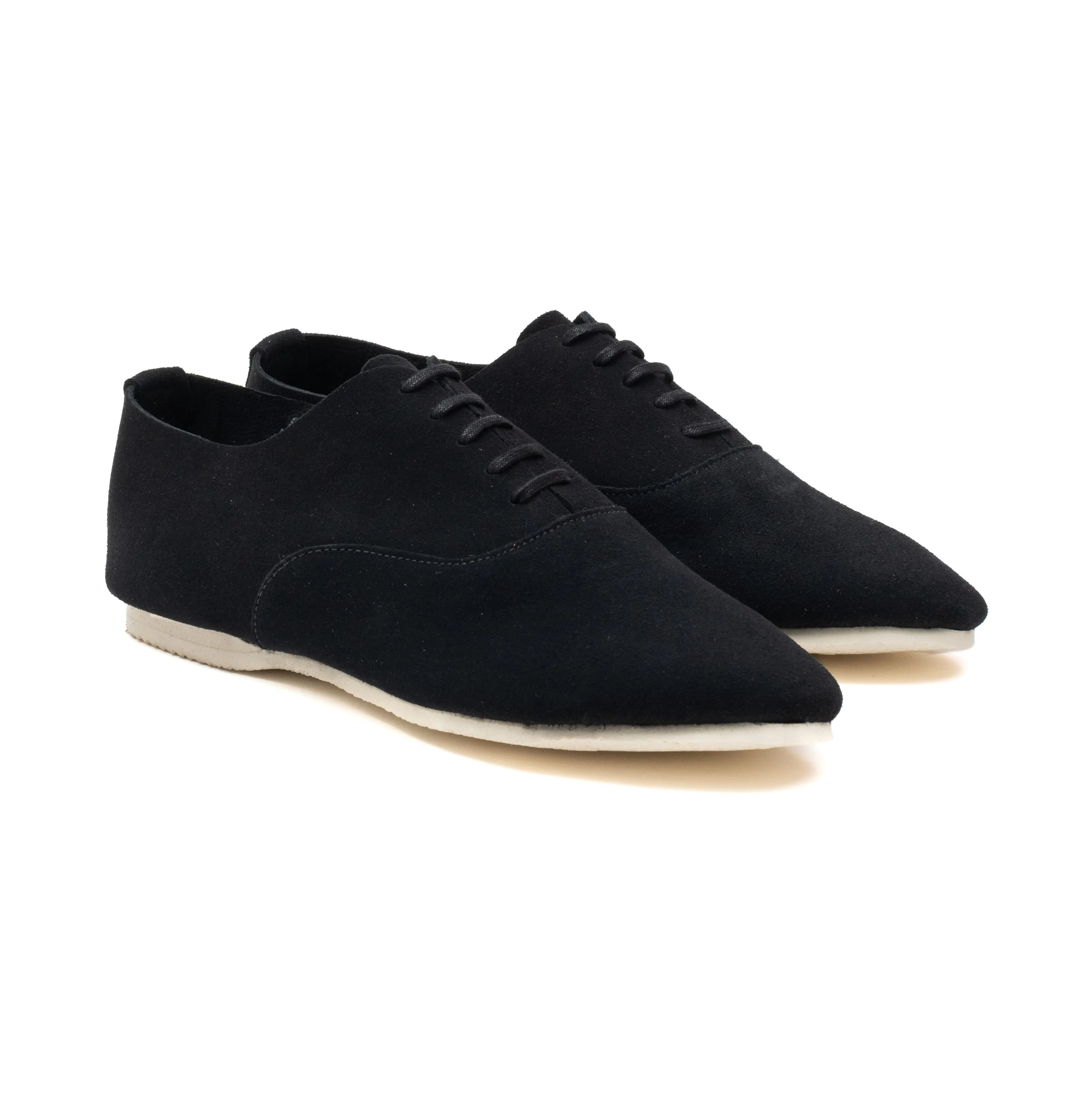 Talbot Oxford Shoe - Black Janus Calf Suede