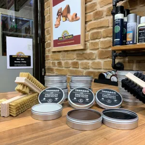 Tarrago Premium Shoe Polish in a Tin