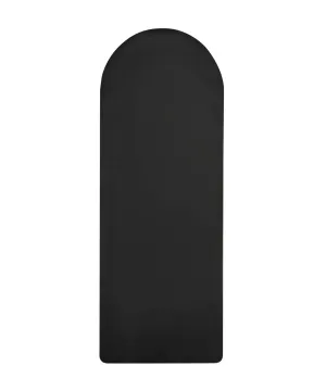 Vegan Leather Curved Studio Mat - Black 6mm
