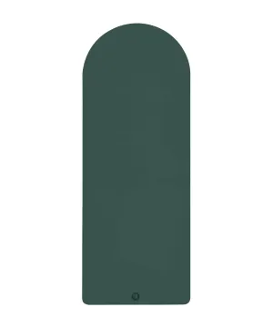 Vegan Leather Curved Studio Mat - Forest Green 6mm