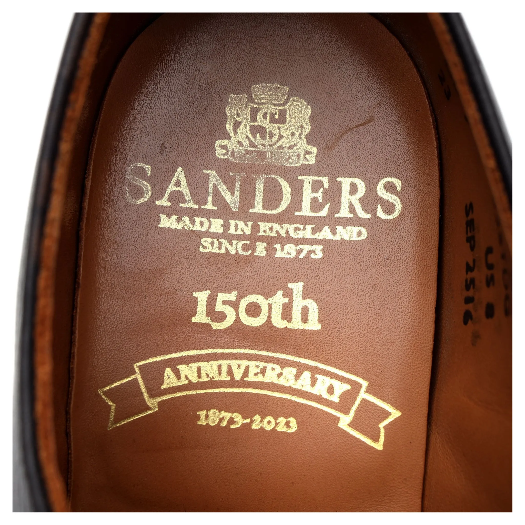 'Venice' Dark Brown Grain Leather Split Toe Derby UK 7 F