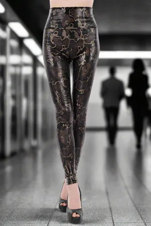 Venom Edge Snakeskin Leggings