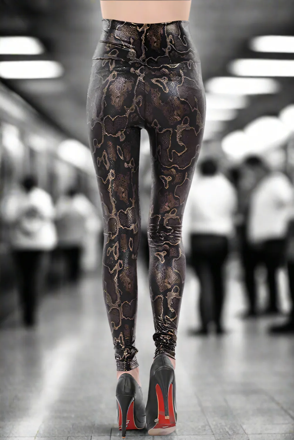 Venom Edge Snakeskin Leggings