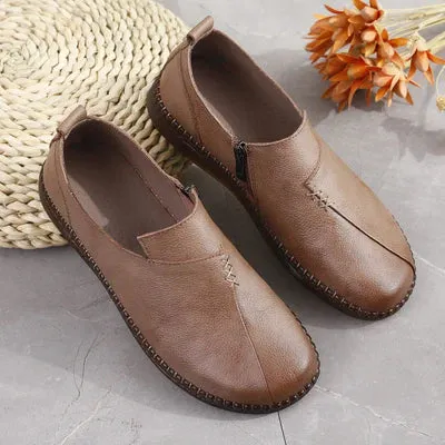 Vintage Handmade Round Toe Soft Casual Shoes