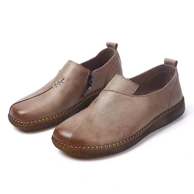 Vintage Handmade Round Toe Soft Casual Shoes