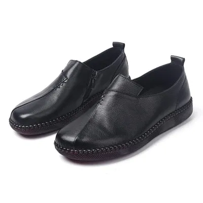 Vintage Handmade Round Toe Soft Casual Shoes