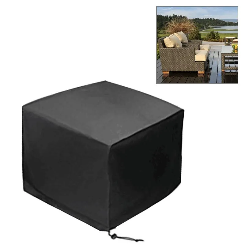 Waterproof Outdoor Furniture Set Cover - Anti-Uv Dust-Proof 210D Oxford Cloth - 325X208X58Cm - Black