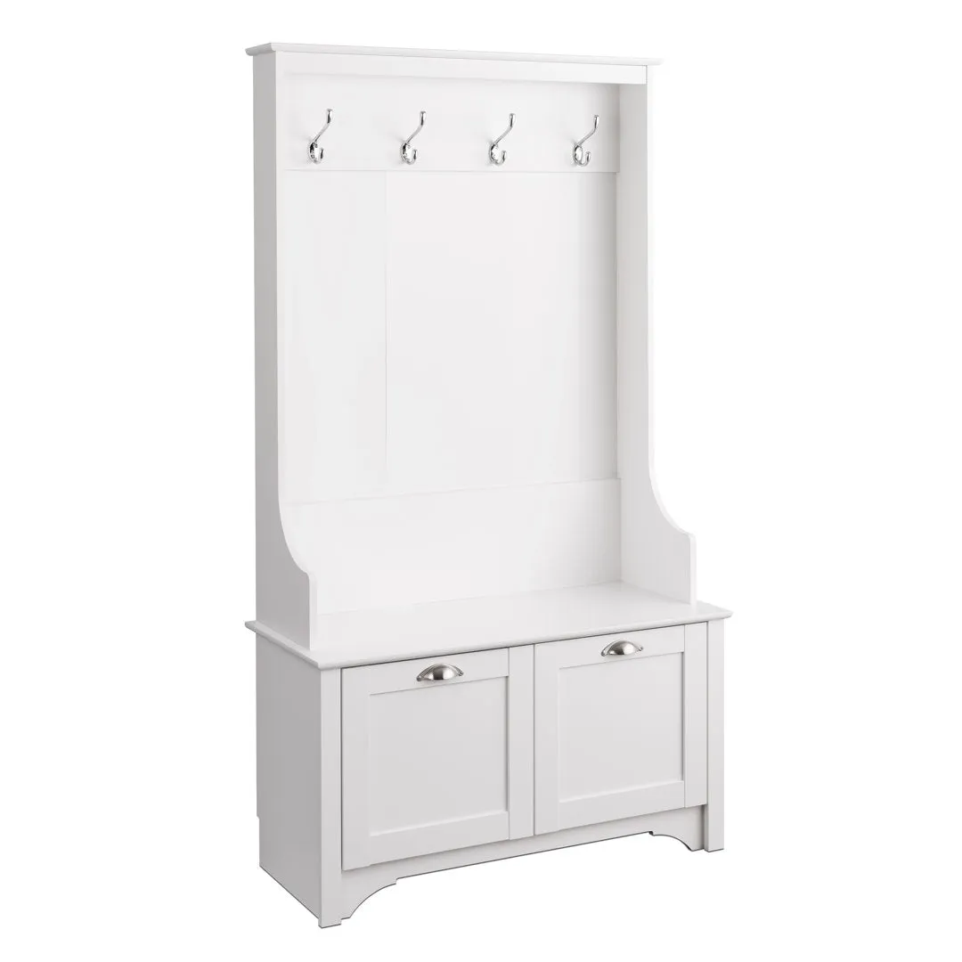 Wesson Hall Tree with Bench Gracie Oaks Color: White