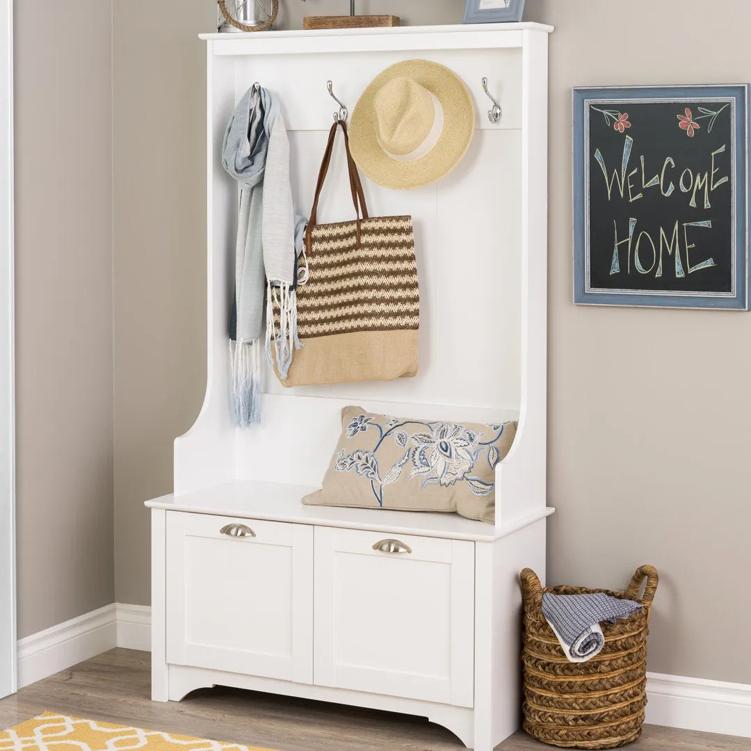 Wesson Hall Tree with Bench Gracie Oaks Color: White