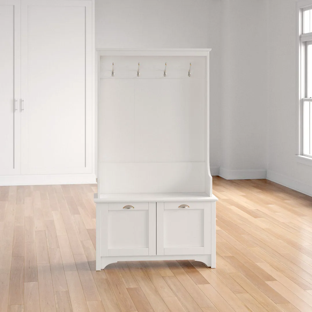 Wesson Hall Tree with Bench Gracie Oaks Color: White