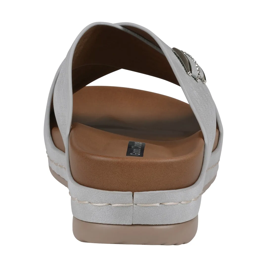 Women's Carter Silver Comfort Sandals