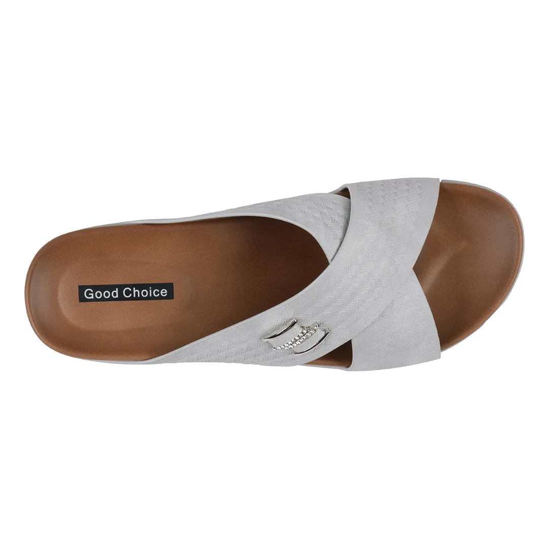 Women's Carter Silver Comfort Sandals